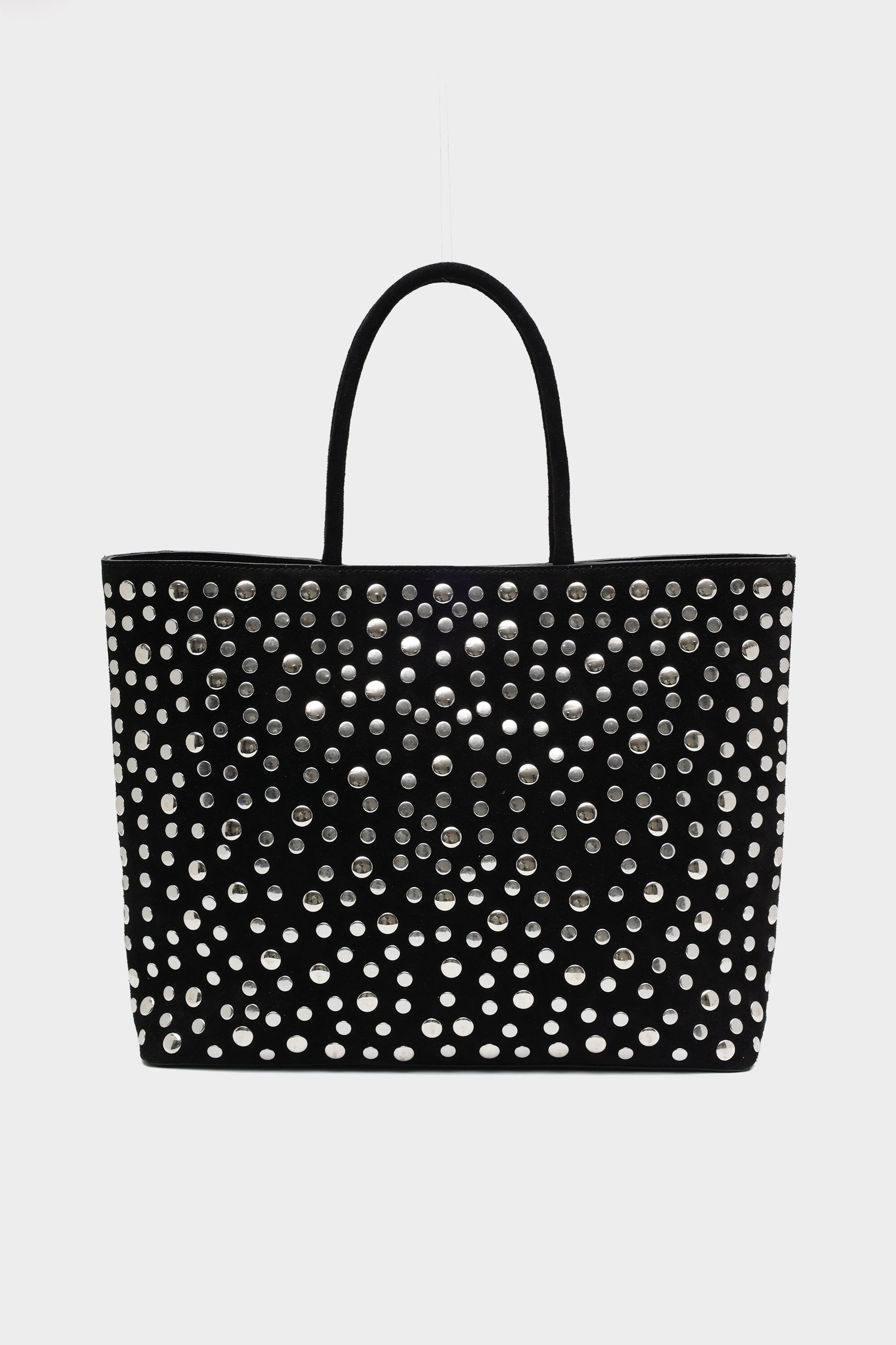 Icon Basic Tote in Black Suede