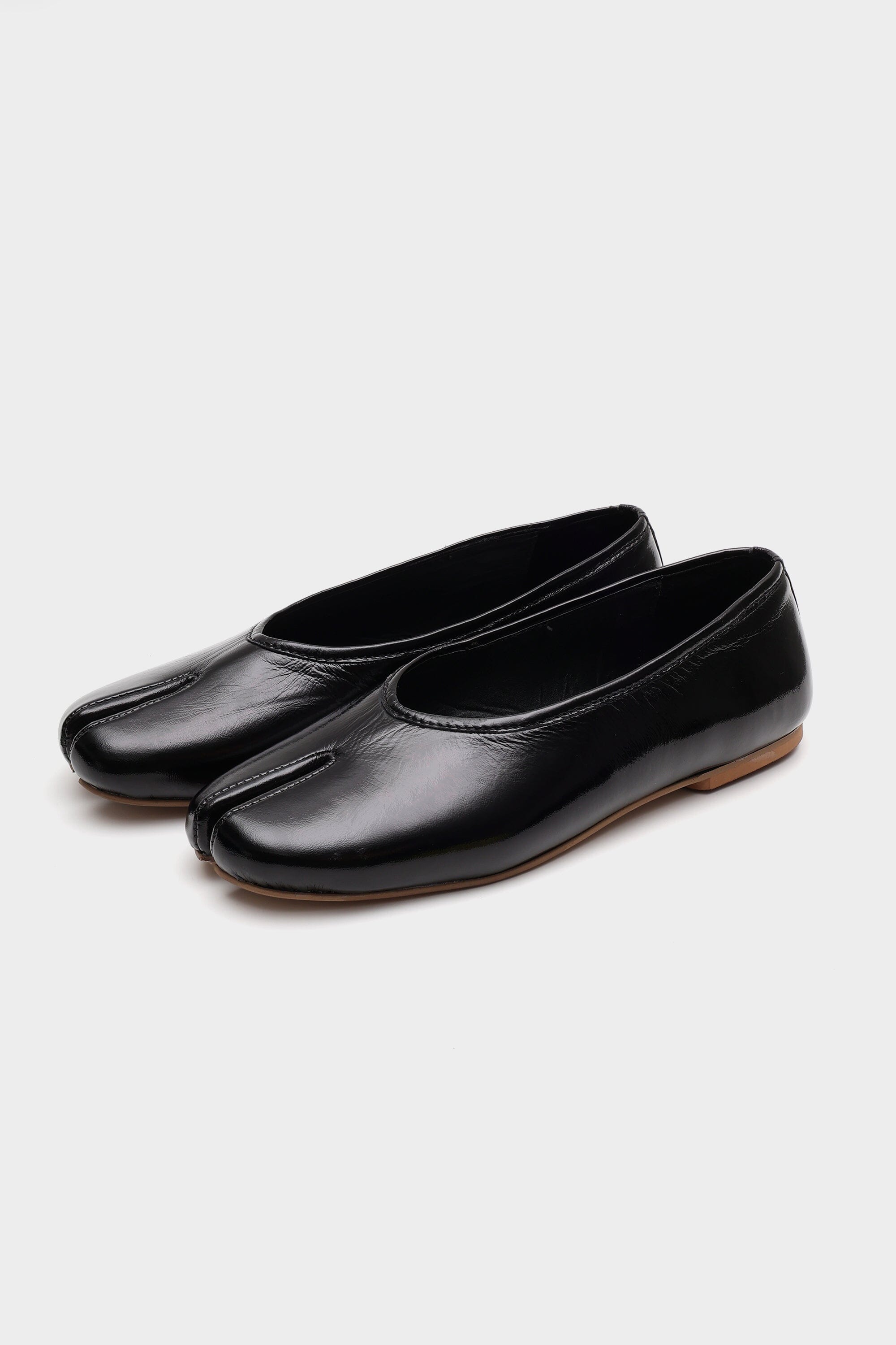 The DUPE in Black Crushed Patent Leather