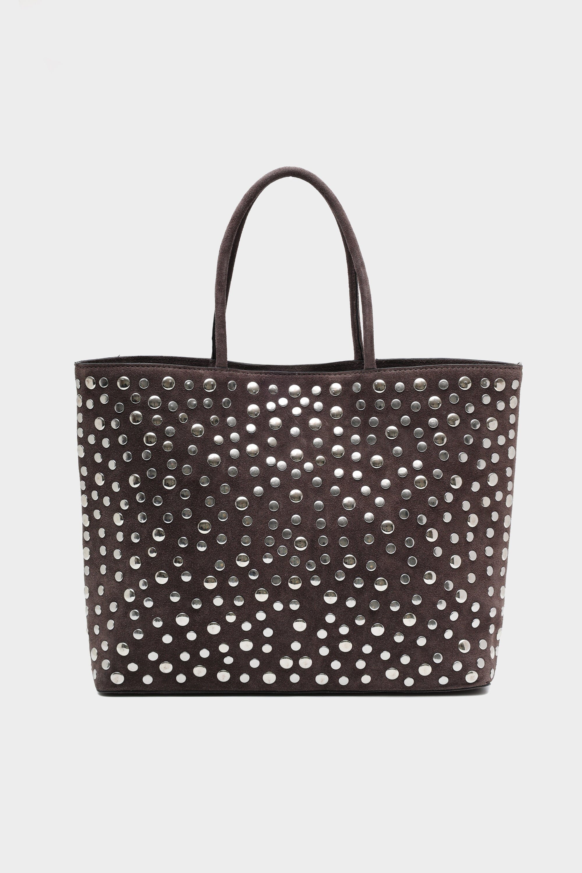Icon Basic Tote in Brown Suede