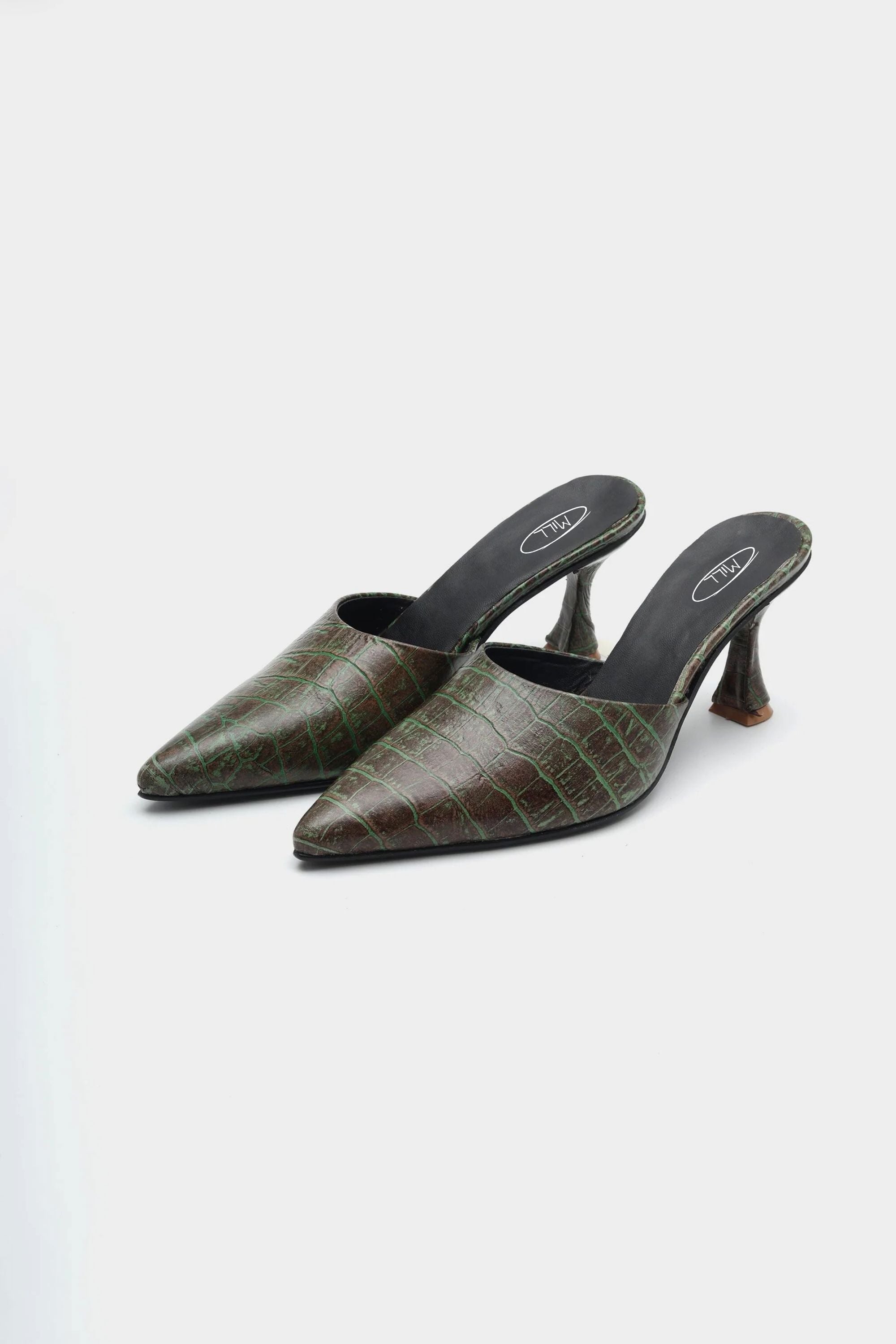 Patina Heels in Rare Green