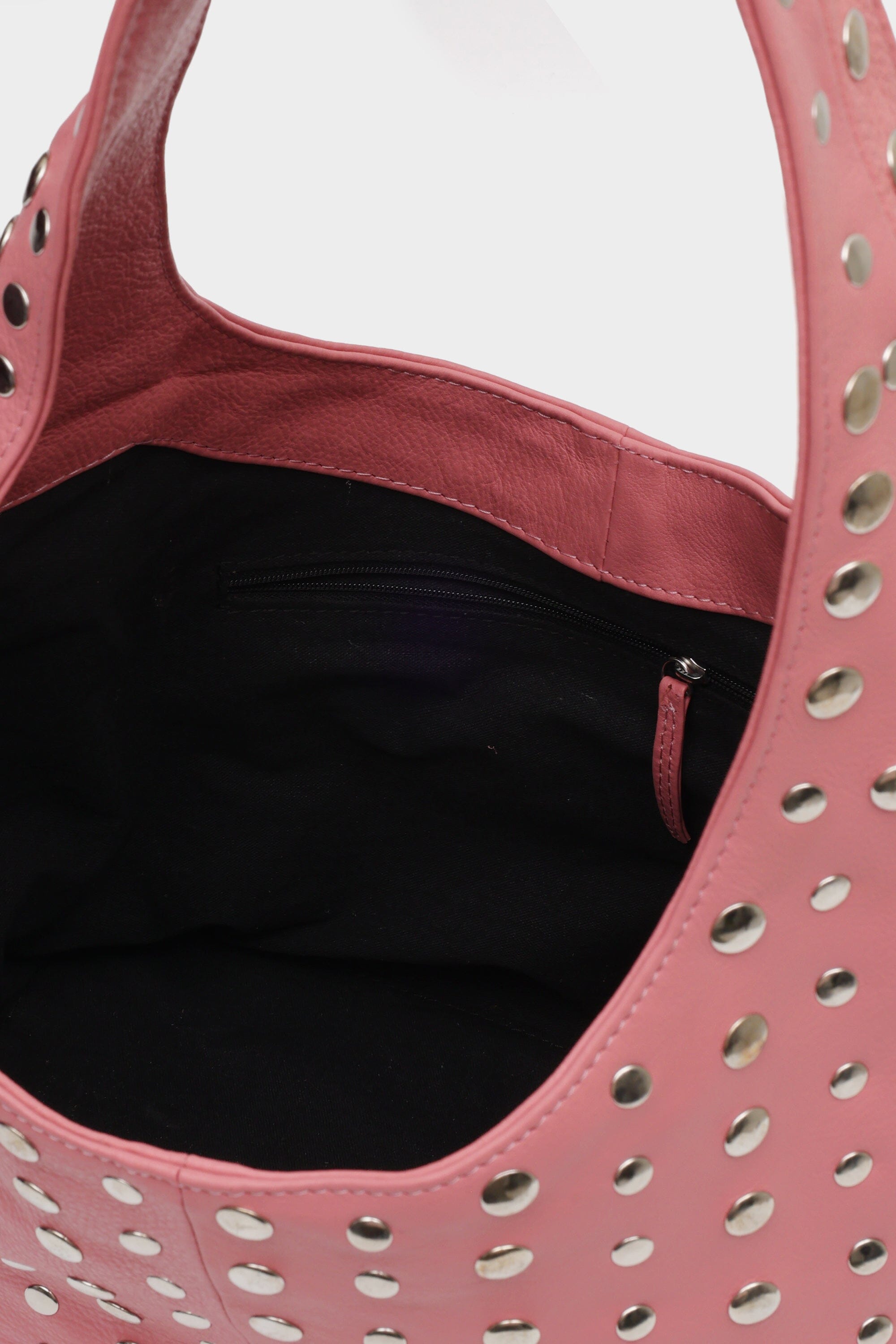Icon Studded Large in Blush Pink Leather