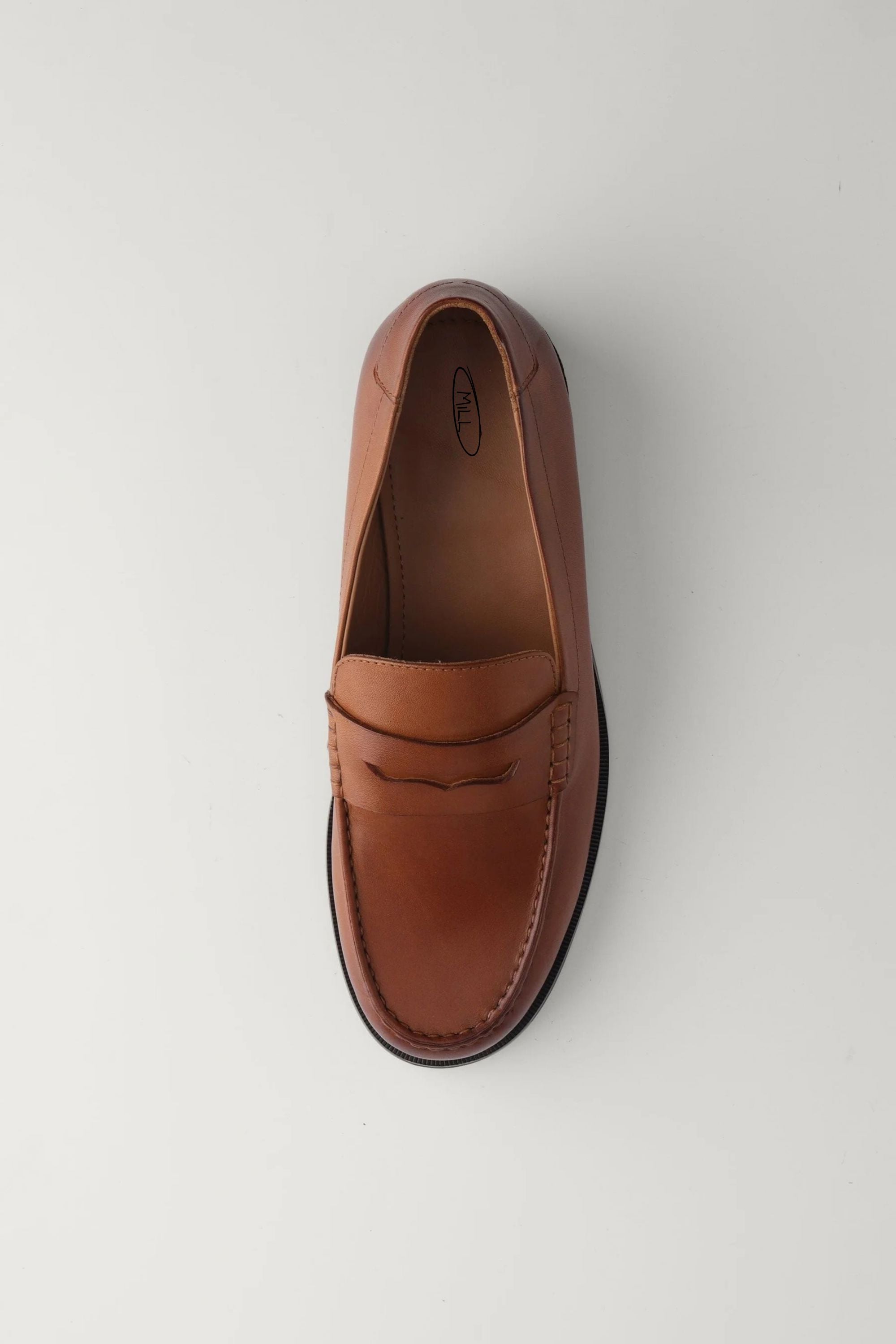 Classic Penny Cut Loafers in Tan