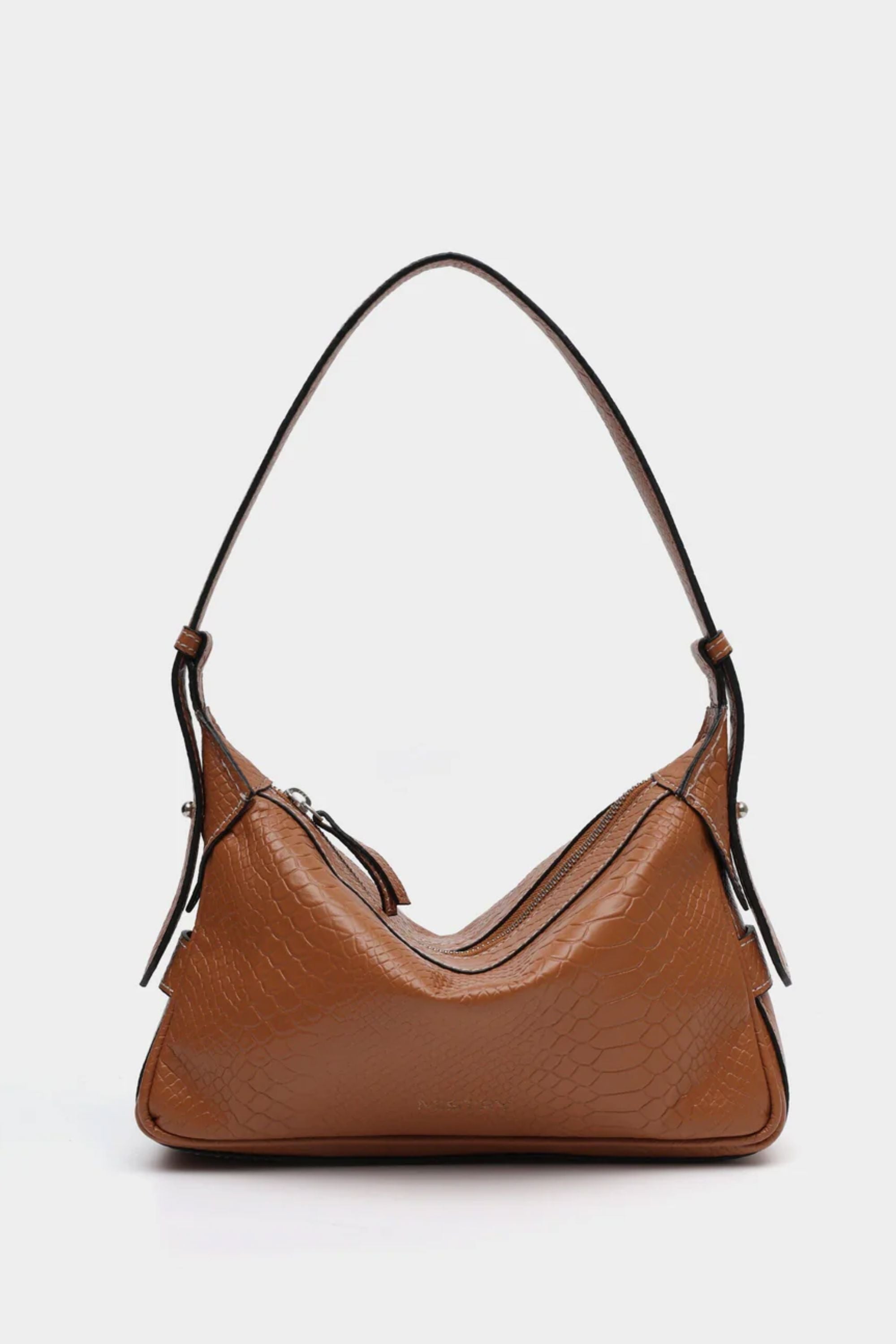 Soft Baguette in Tan Croc
