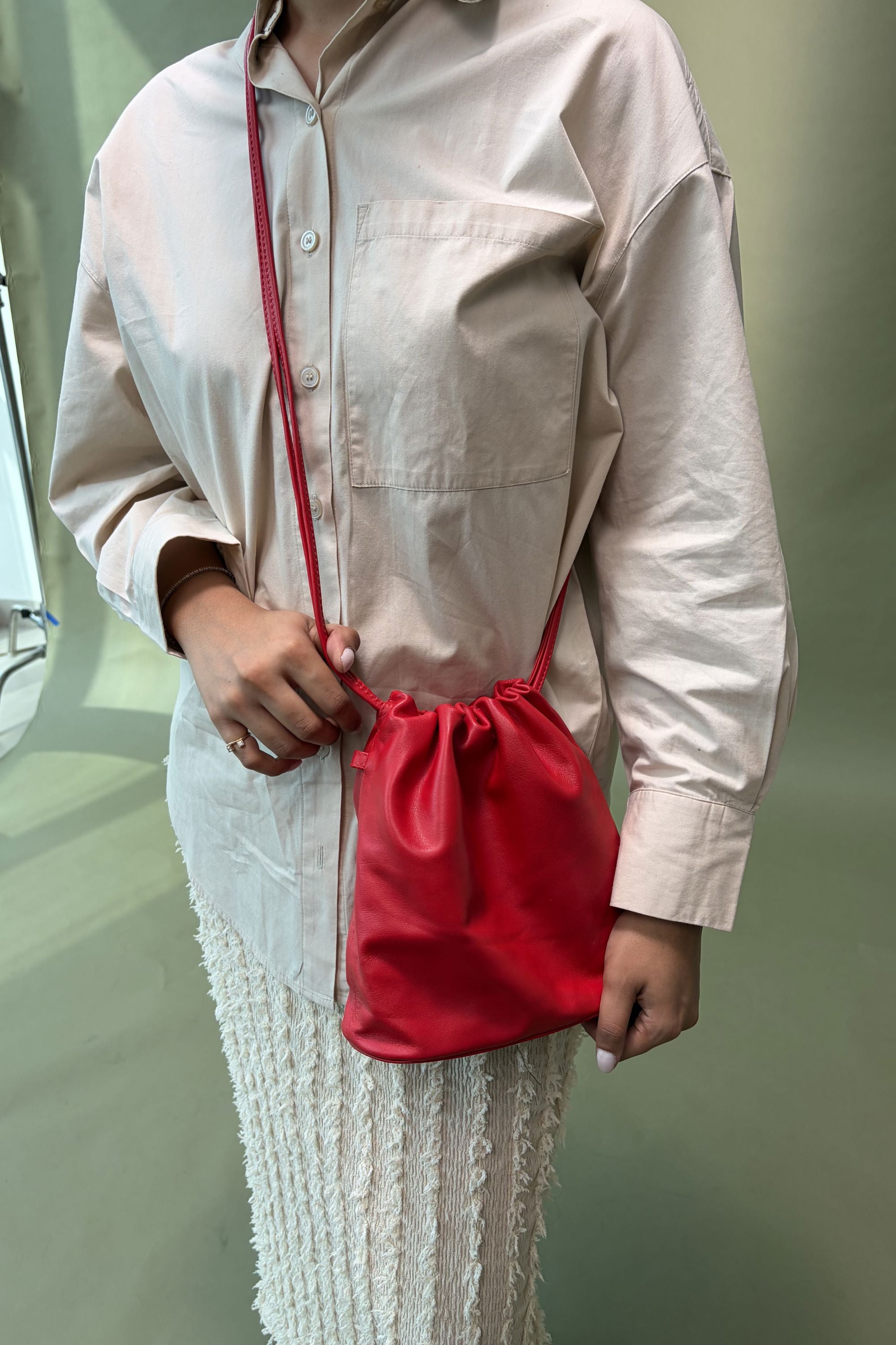 MILL Dumpling Bag in Red