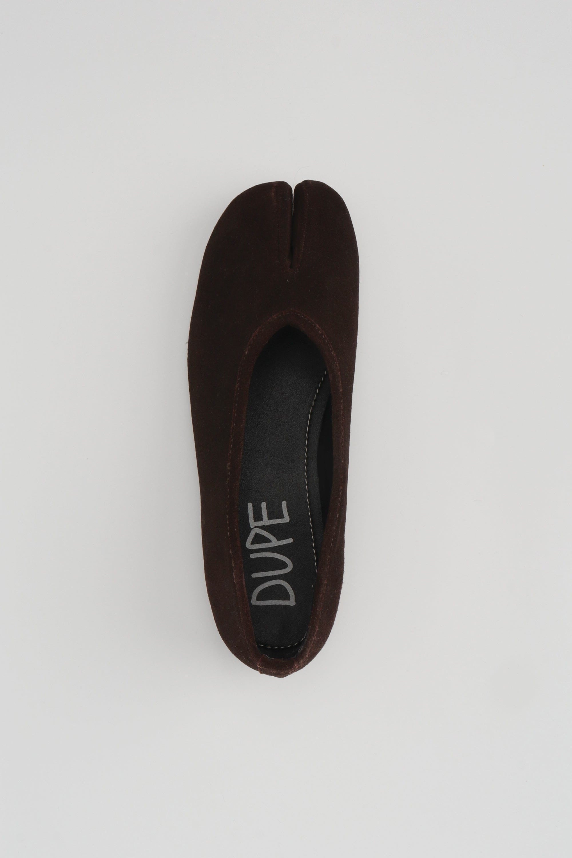 The DUPE in Brown Suede