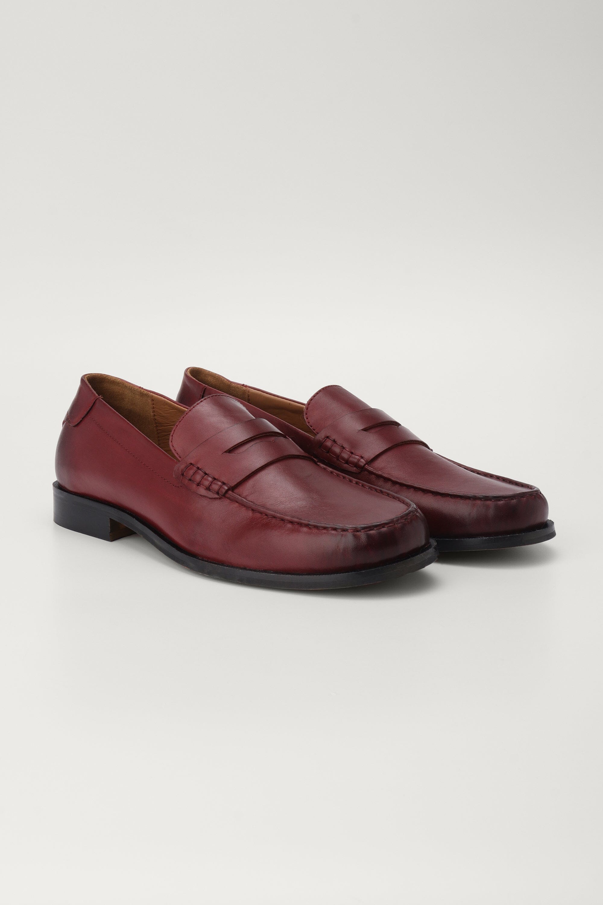 Classic Penny Cut Loafers in Bordeaux