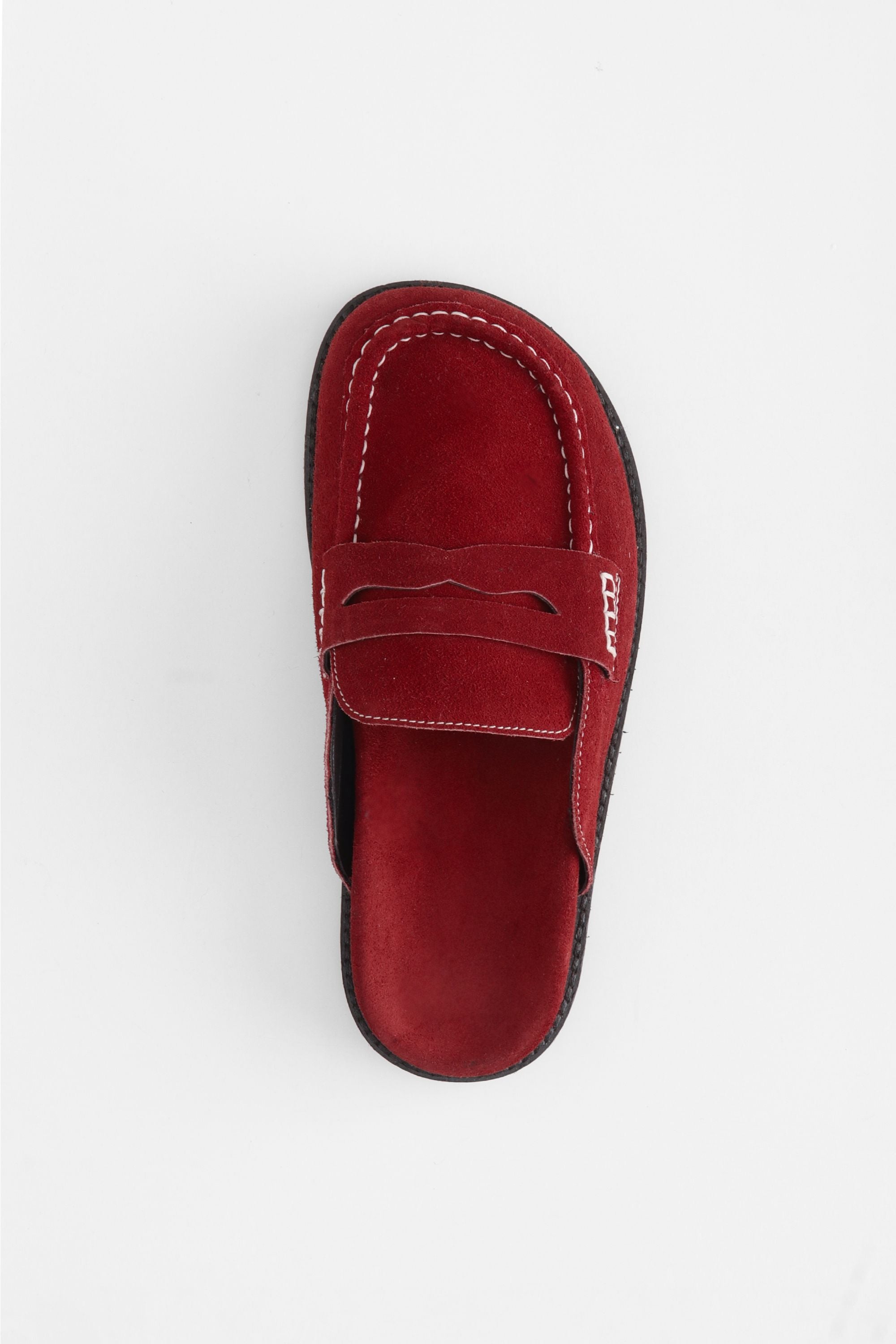 Suede Albas in Crimson