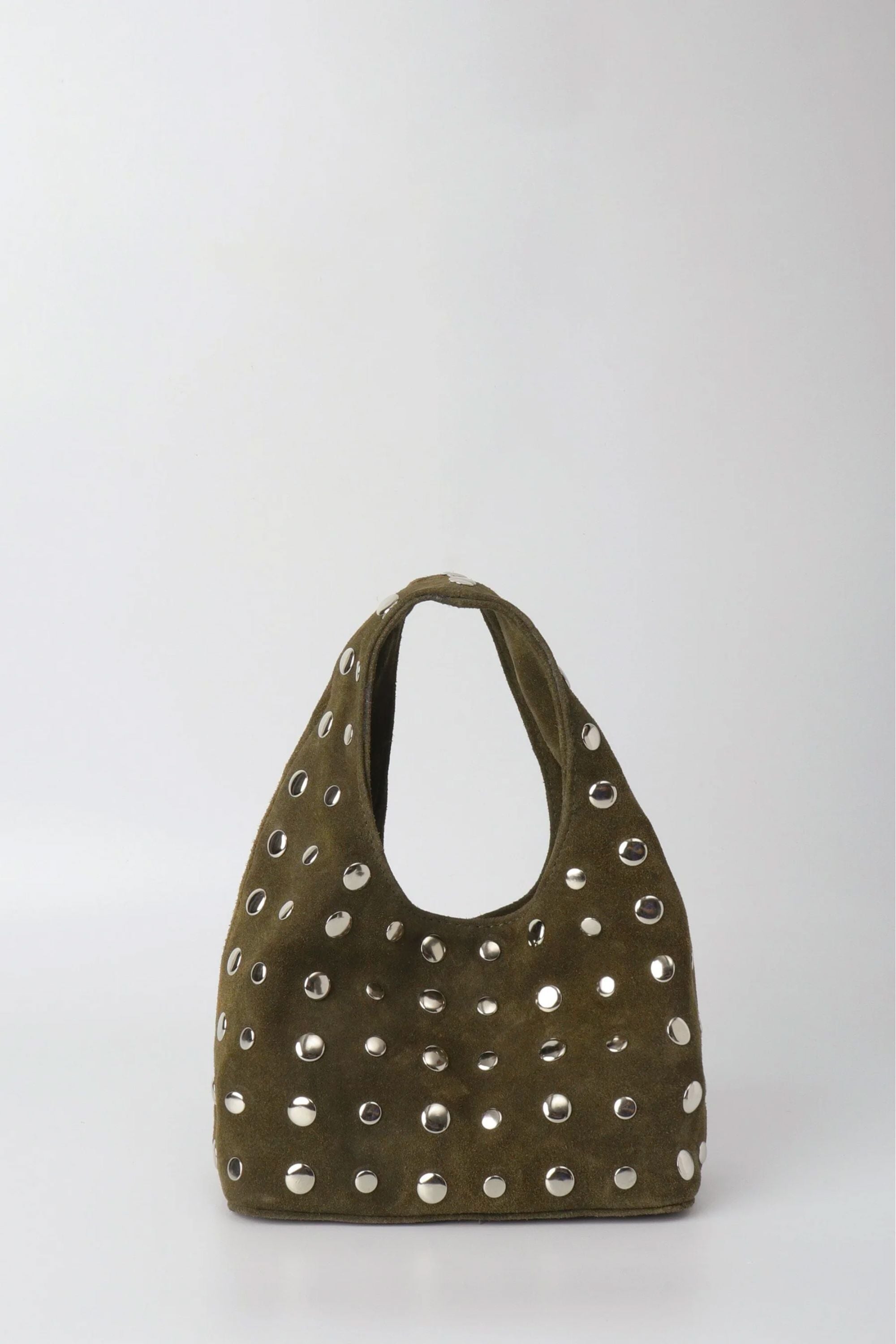Icon Studded Mini in Olive Green