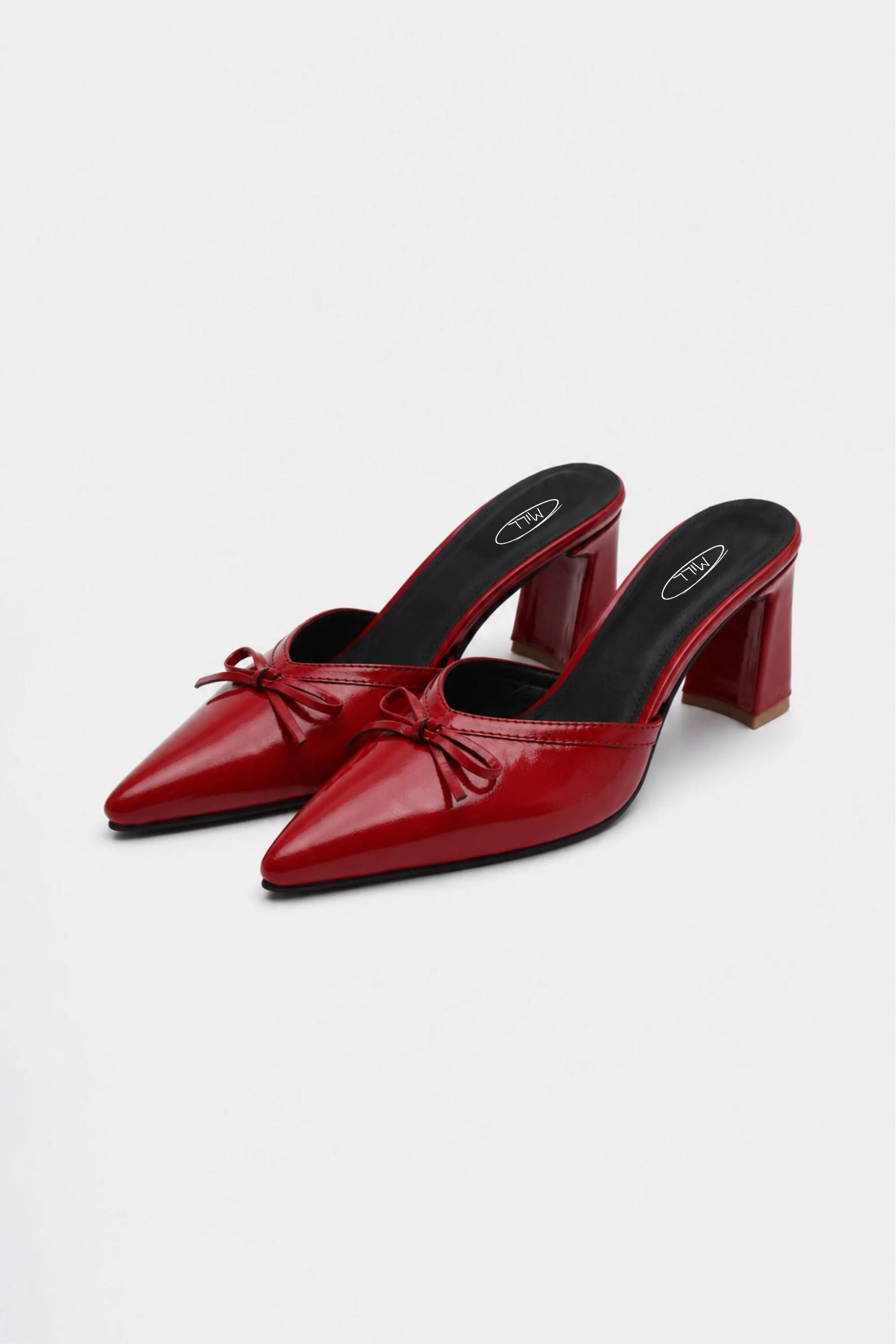 Rogue Sculpted Heels in Crimson