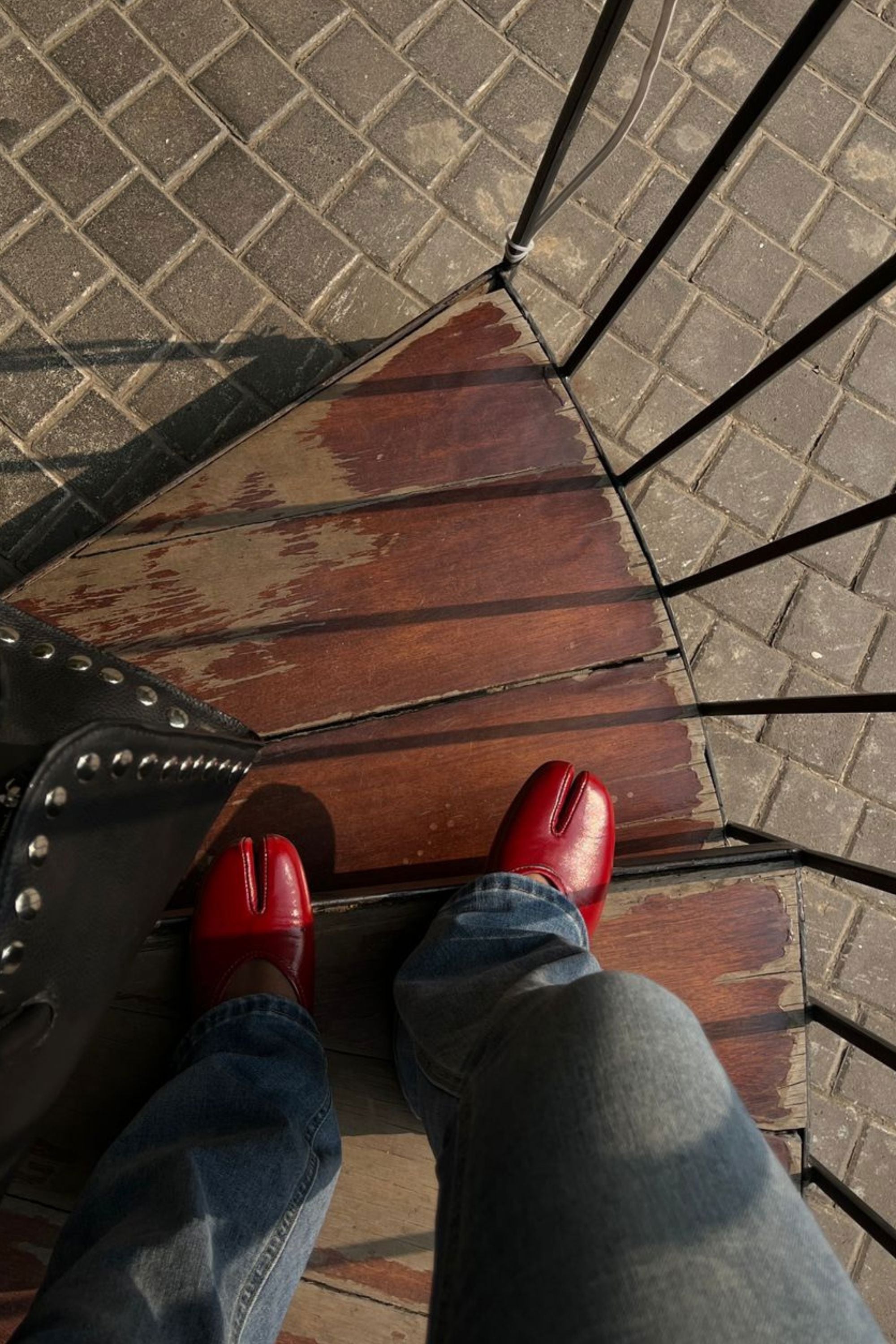 The DUPE in Crimson Crushed Patent Leather