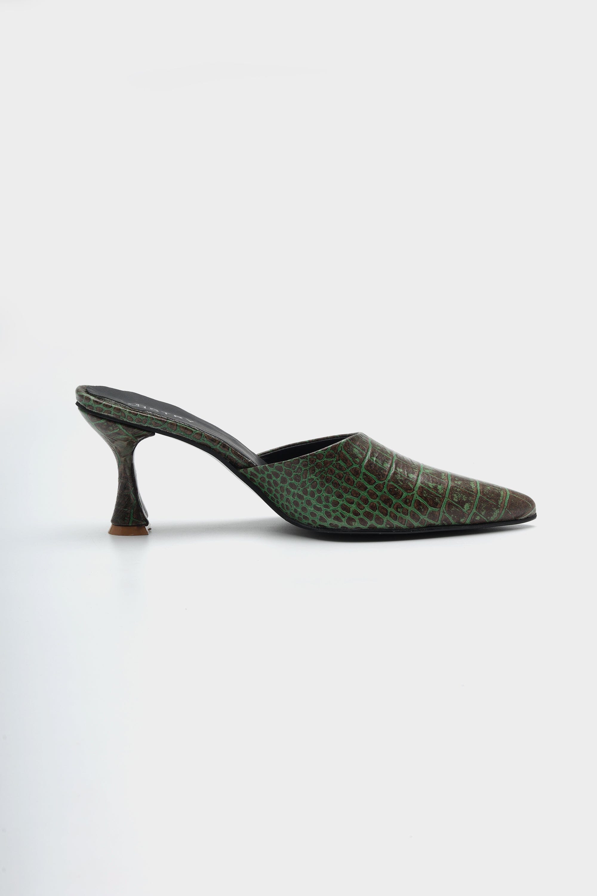 Patina Heels in Rare Green