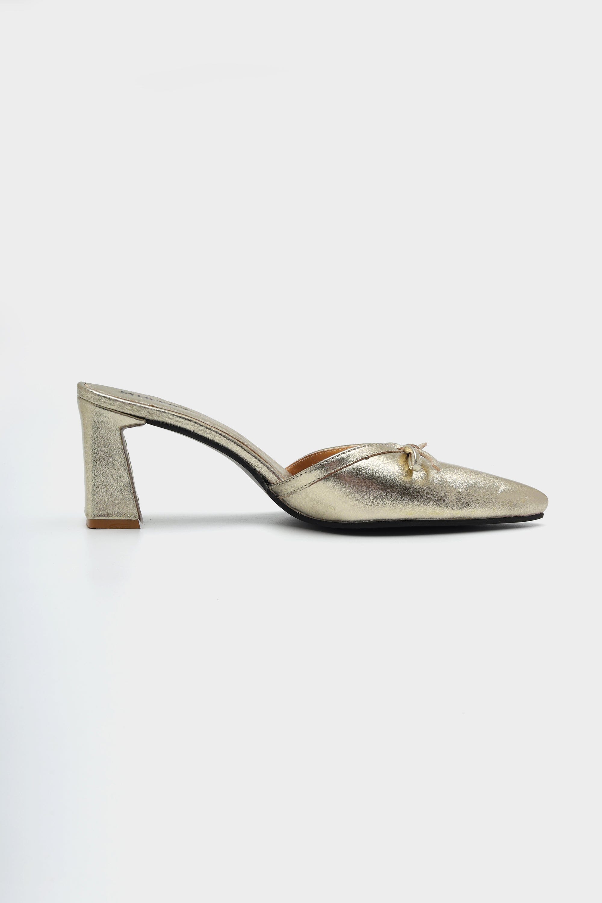 Rogue Sculpted Heels in Champagne