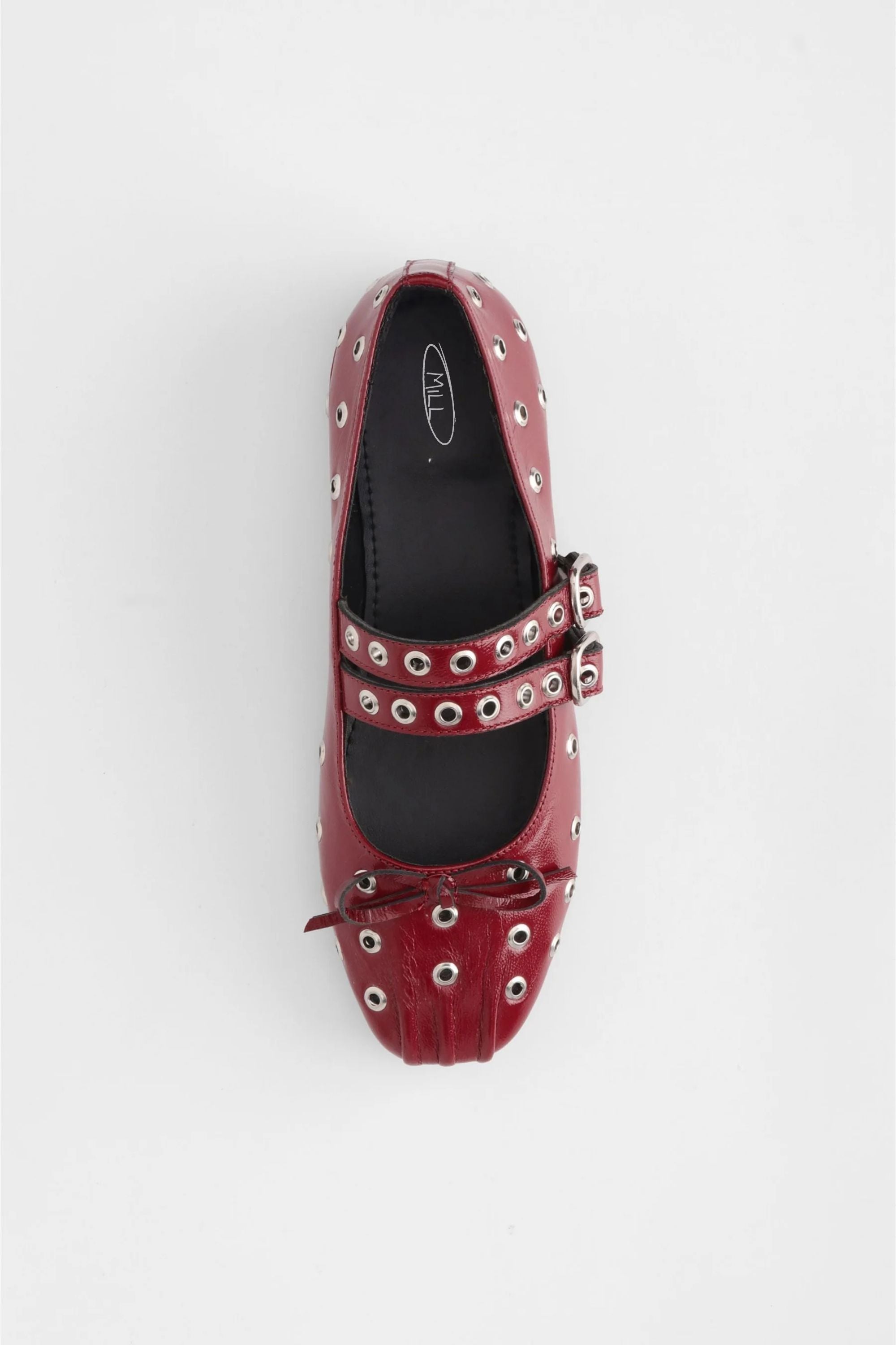 Red Rogue Ballerinas with Grommets