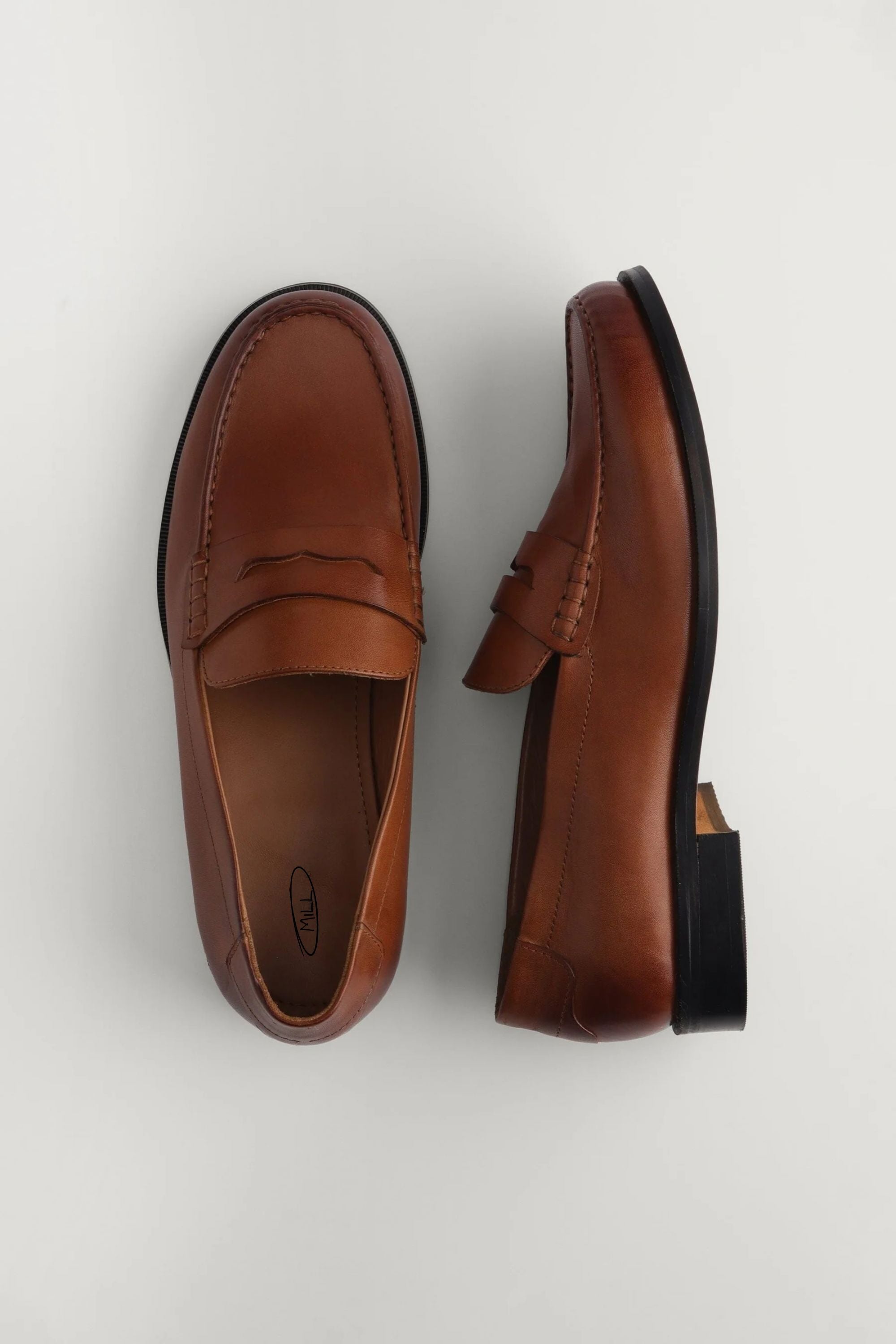 Classic Penny Cut Loafers in Tan