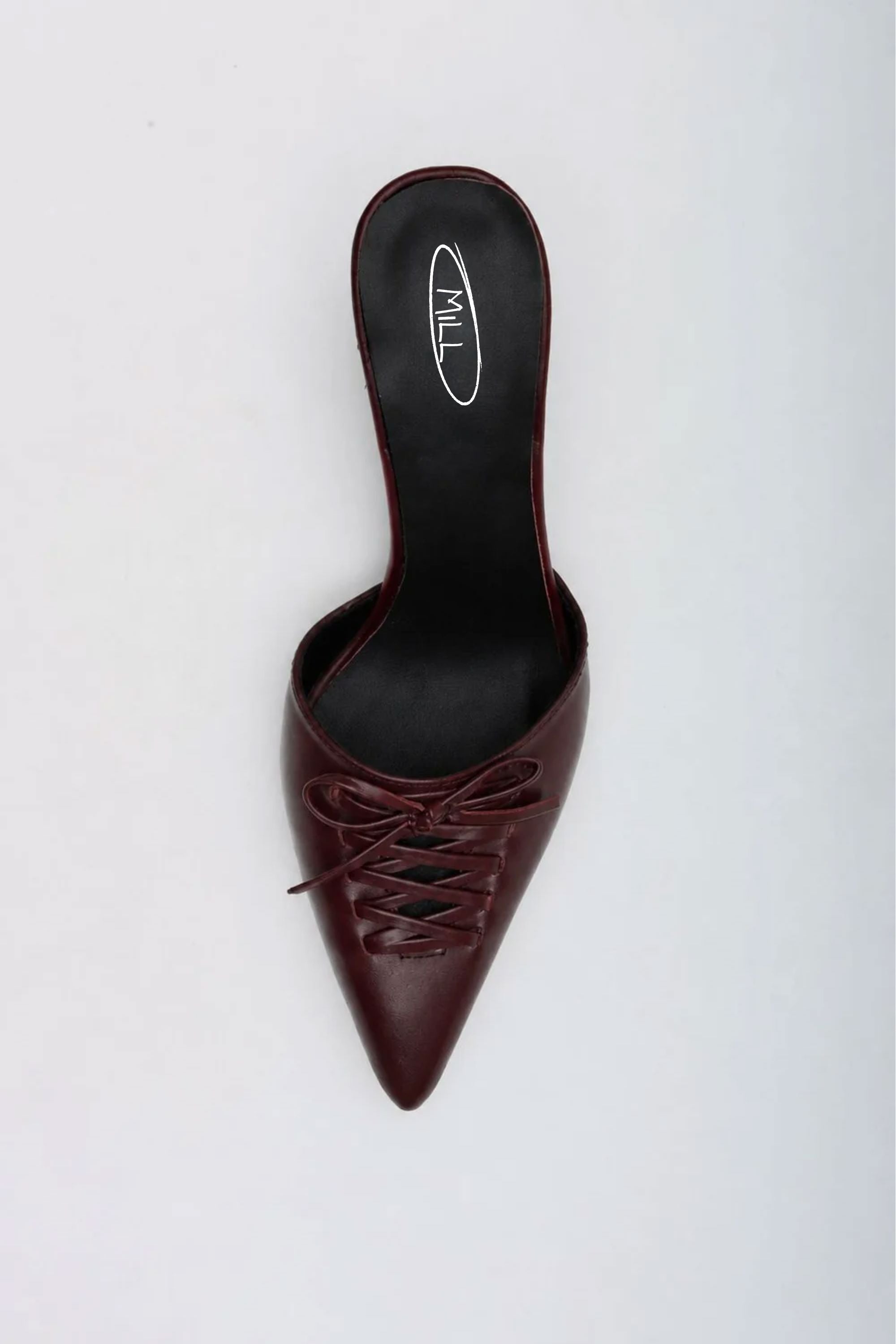 Tapered Heels in Mahogany
