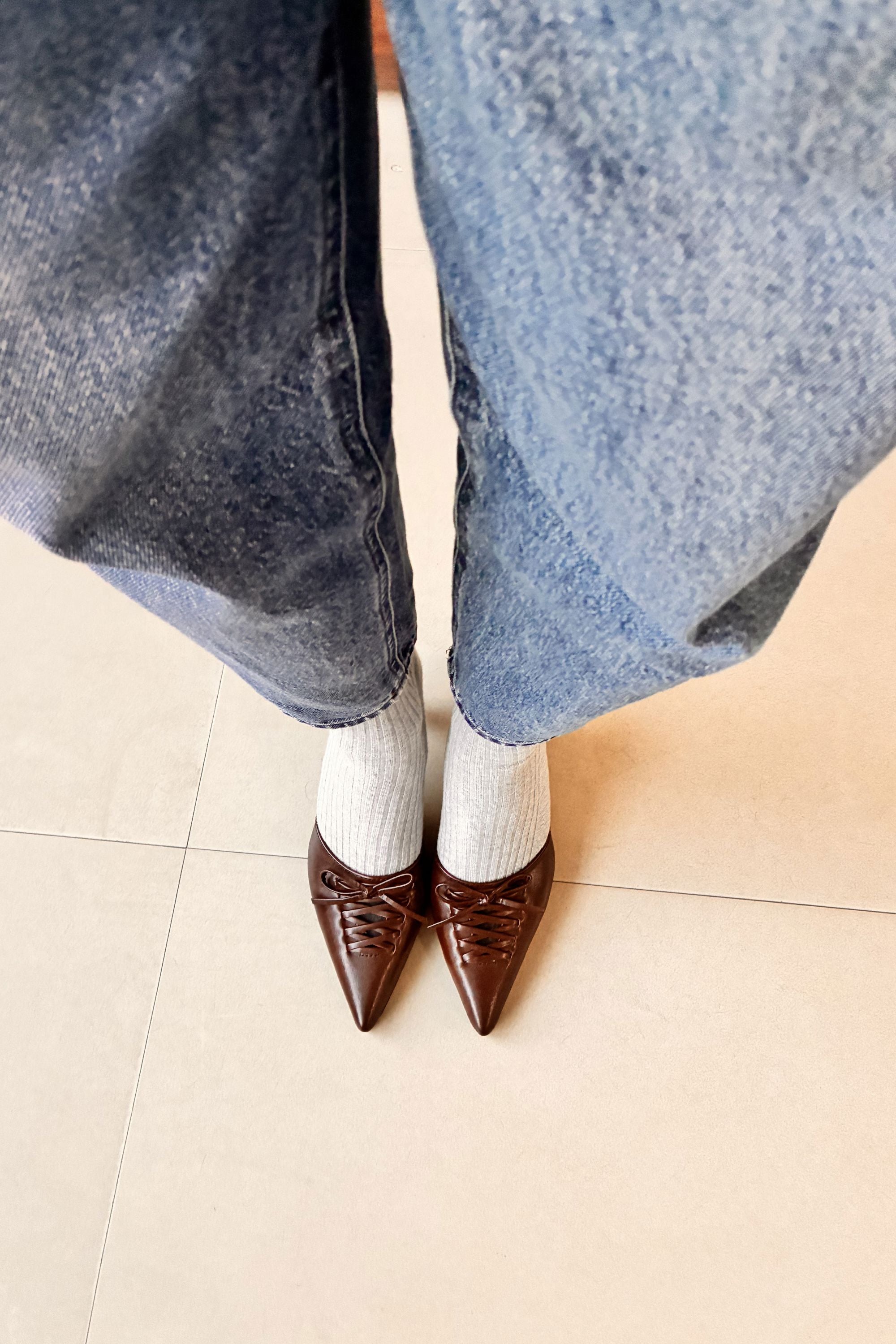 Tapered Heels in Mahogany